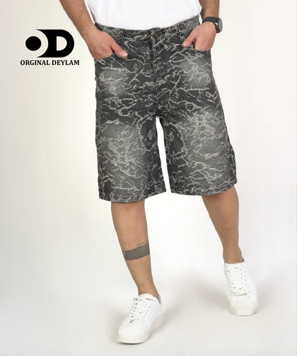 شلوارک جین طرح کاستوم شده پارچه کجراه کد 2 کیفیت استثنایی