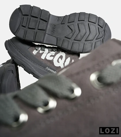 کفش کتانی نیم ساق طوسی Alexander McQueen