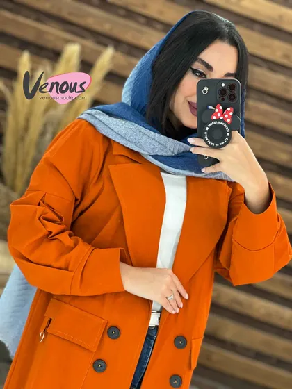 مانتو لینن جیب حلقه
