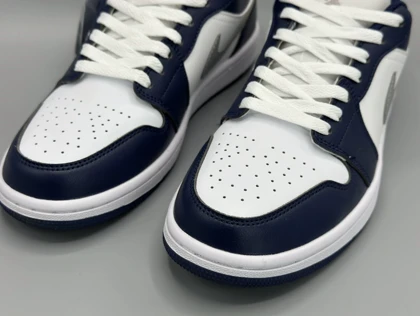 کتانی نایکی جردن1 لو مید نایت بلو نیوی/Nike AJ1 low