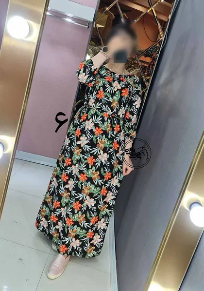 پیراهن نخی 3 ربع 1