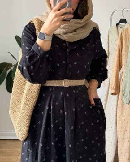 پیراهن مانتویی بابونه7