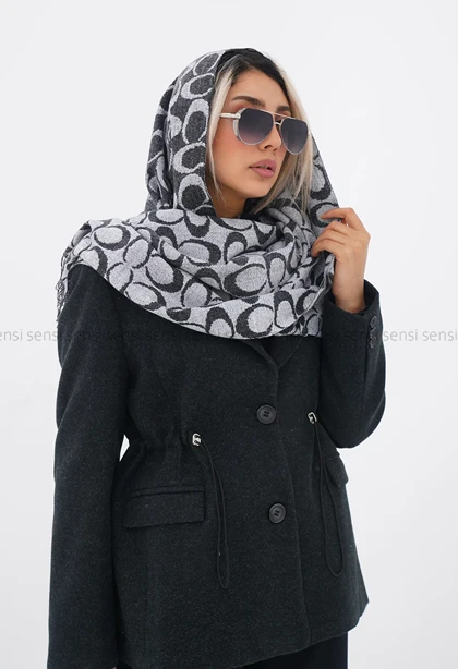 شال بافت موهری COACHکد1005159