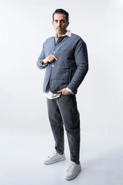 کاپشن بیسیک یقه گرد مردانه