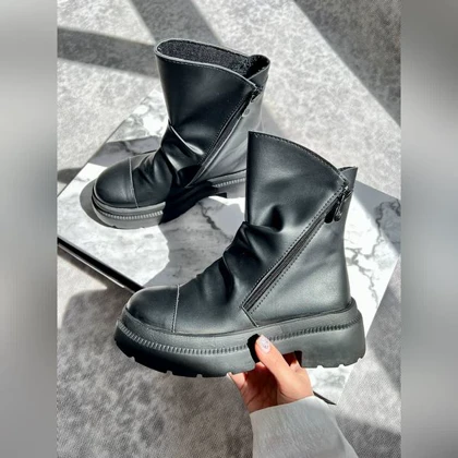بوت چروک دو زیپ