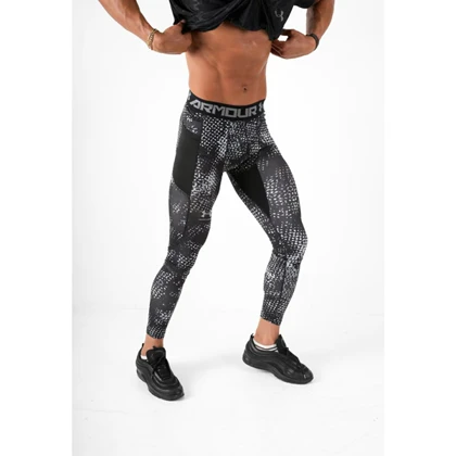 لگ ورزشی مردانه آندر آرمور مدل Heat Gear Y-149 جیب‌دار چریکی طوسی