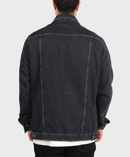 کت جین سورمه ای ساده 0202