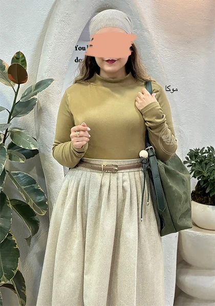 بلوز یقه گرد بلکا