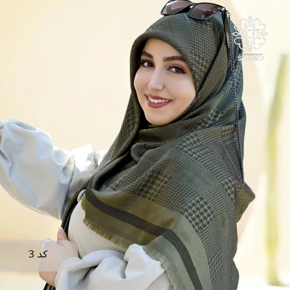 روسری نخ ژاکارد رونا پیچی