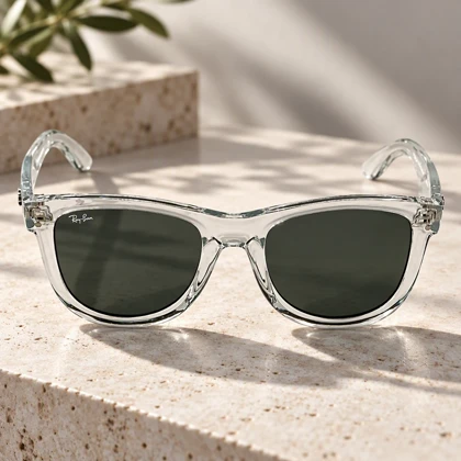 عینک دودی ری بن RB0501-3 پلاریزه شیشه ای RayBan-10053-U
