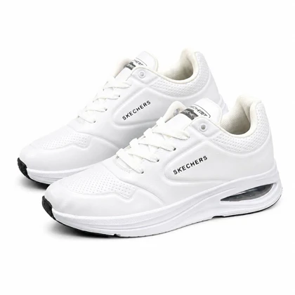 کفش کتانی رانینگ مردانه اسکیچرز زیره کپسولی سفید SKECHERS