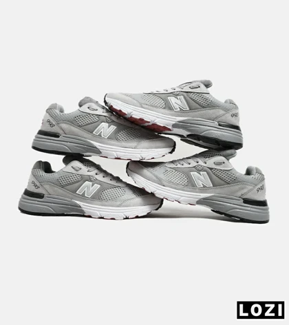 کفش کتانی بزرگ پا طوسی NEW BALANCE 993