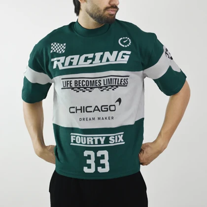 تیشرت اسپرت ریسینگ شیکاگو مدل ZRA-4D0558 کله غازی