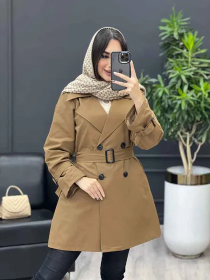بارانی چهاردکمه سرشانه پاگن