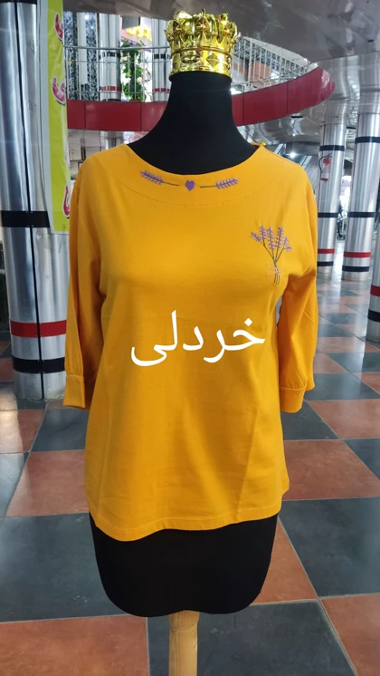تیشرت زنانه آستین سه ربع کد 5481