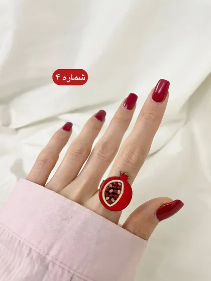 انگشتر طرح انار و هندوانه