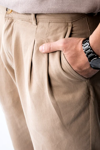 شلوارکتان پیلی دار مردانه