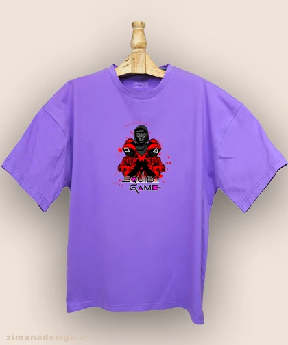 تیشرت لش مردانه و زنانه طرح اسکویید گیم کد 881