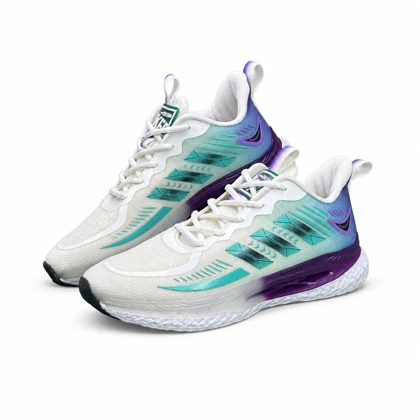 کفش کتانی مردانه مدل آدیداس ورزشی سبز بنفش Adidas