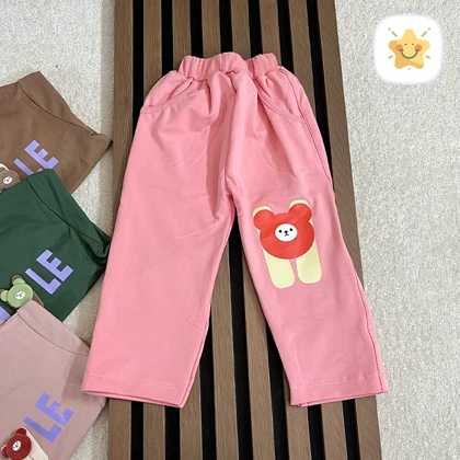 بلوز شلوار دخترانه پنبه جنس عالی مدل WHLE مناسب 2 تا 10 سال