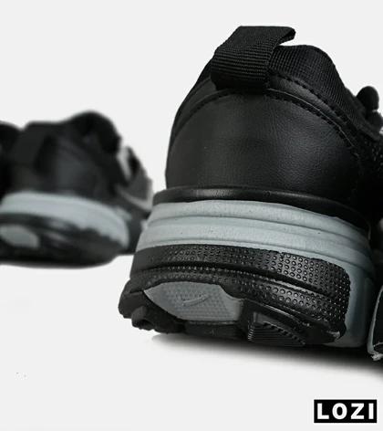 کفش کتانی مردانه و زنانه مشکی طوسی Nike cushlon مدل 7282