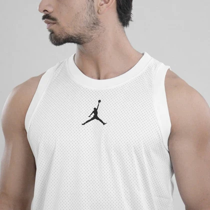 رکابی ورزشی مردانه جردن مدل Dri Fit-228 سفید