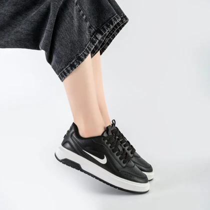 کفش و کتانی مردانه و زنانه مدل نایک NIKE JUST DO IT رنگ مشکی سفید کد 65411