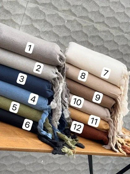 02525- شال موهر ریشه بافتی