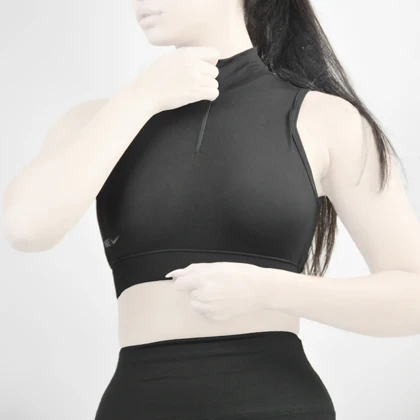 نیم‌تنه نیم زیپ ورزشی زنانه نایک مدل Mub-622 مشکی