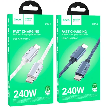 کابل دوسر تایپ سی هوکو HOCO مدل U134 Primero توان 240 وات 1.8 متر
