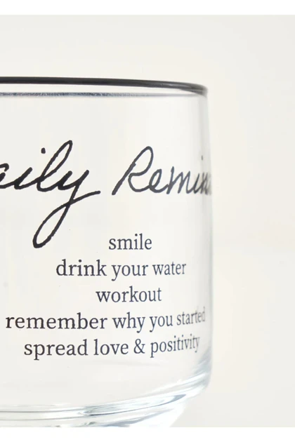 ست فنجان Bella Maison مدل Daily Reminder شیشه‌ای - مشکی