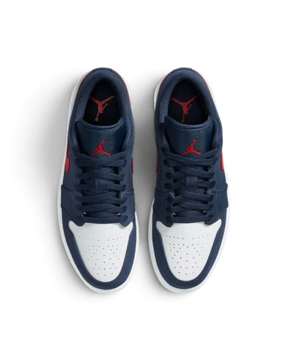 کتانی ویتنامی ایر جردن وان لو یو اس ای سورمه ای قرمزNike Air Jordan 1 Low USA