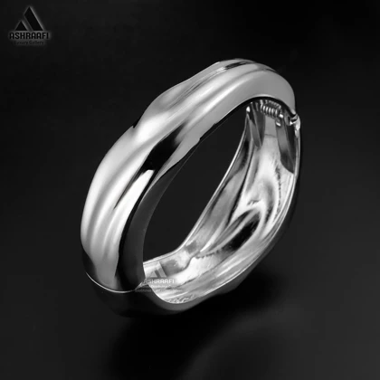 دستبند زنانه آینه‌ای Silver Bracelet 05