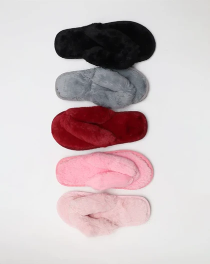 صندل زنانه انگشتی خزدار