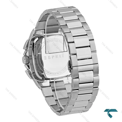 ساعت اسپریت مردانه سه موتوره نقره ای صفحه سبز Esprit-8205-G