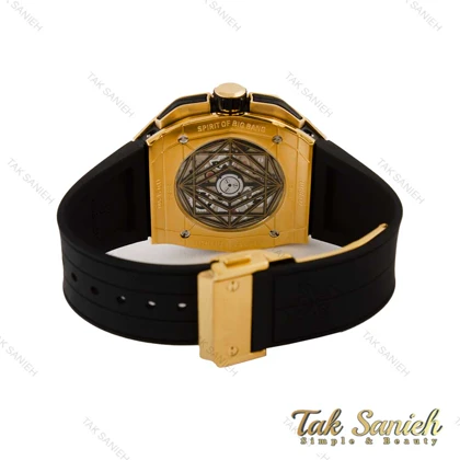 ساعت هابلوت کهکشانی مستطیلی مردانه طلایی Hublot-5367-G