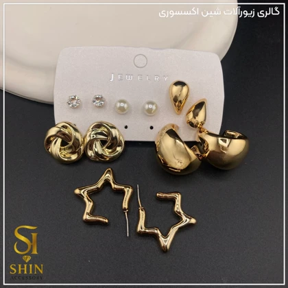 پک گوشواره شش تایی کدpgsh47
