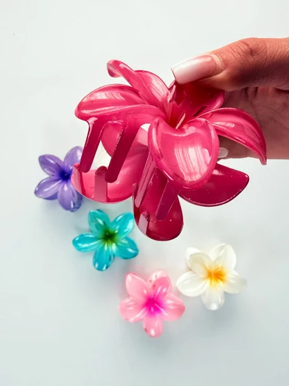 کلیپس مو طرح گل پلومریا Polomeria