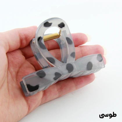 کلیپس دخترانه مدل پاپیون خال‌خالی جدید