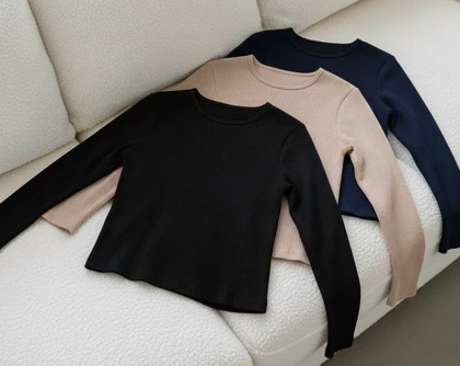 بلوز کبریتی یقه گرد