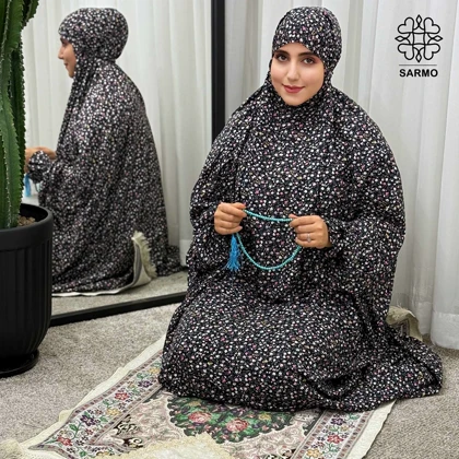 چادرنماز آستین‌دار گل آذین