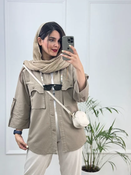 مانتو لینن پنبه نوازش