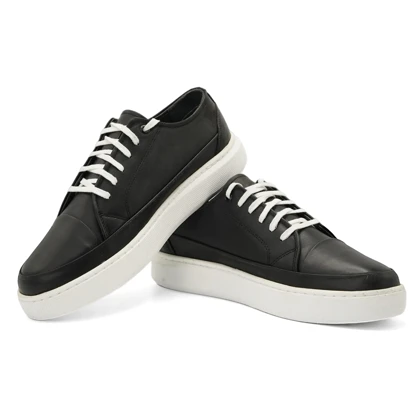 کفش ونس چرم طبیعی مردانه استار مدل Flat shoes - 0150