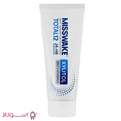 خمیر دندان میسویک مدل total 12 حاوی زایلیتول حجم 75 میل