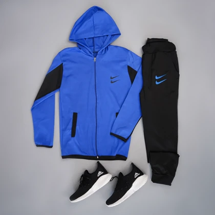 ست سویشرت شلوار دو نایک آبی مردانه مدل Arat ویژه