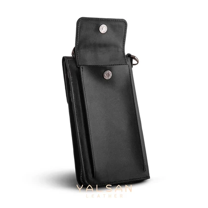 کیف دوشی و دستی چرم یلسان مدل کارن کد 012-GN