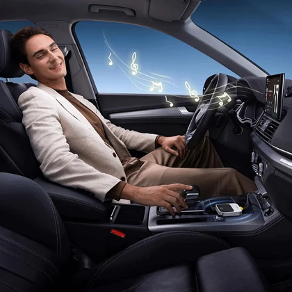 دانگل بلوتوث CarPlay خودرو بیسوس C10745100813-00 BS-CG027