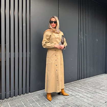 کراپ کت و دامن کتان