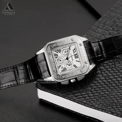 ساعت مردانه کارتیه Cartier Santos 100-2878