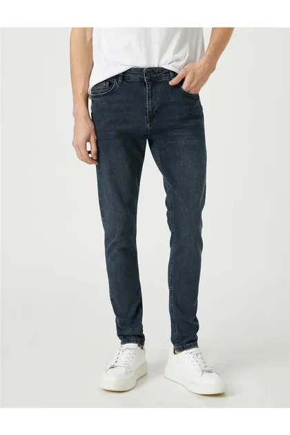 شلوار جین نخی مردانه 3sam40039nd Fa6 Stone Indigo 3SAM40039ND01.04.01.01